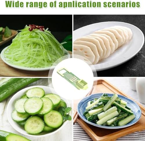 Generic 2024 New Multifunctional Food Grater, Six Cutting Tools Round Vegetable Chopper, Chopper Vegetable Cutter, Food Chopper With Container, Vegetable Chopper With Container (1Cutter+6Blades) - Image 2