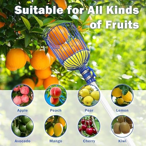 Fruit Picker Upgraded Round Claws Reduce Fruit Damage (65inch)