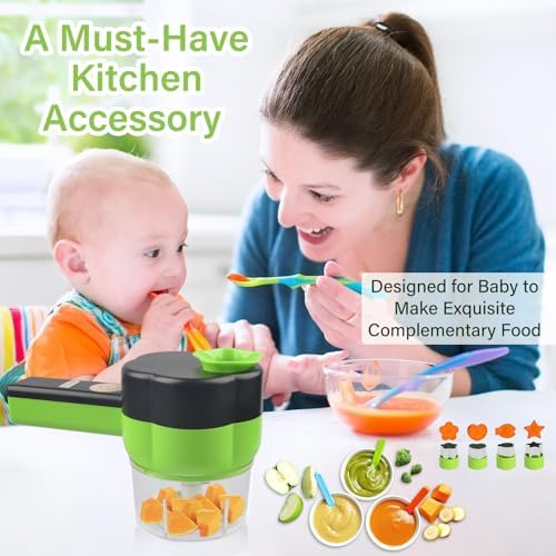Electric Vegetable Slicer Set Vegetable Cutter 4 in 1 Portable, Rechargeable, Wireless Food Processor & Chopper Machine Mixer Food Slice for Home Kitchen Garlic Pepper Chili Onion Celery Ginger Meat - Image 5
