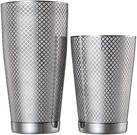 Diamond Lattice Shaker Set, Stainless Steel