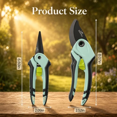 2-Pack Garden Versatile Professional Garden Pruning Shears Scissors