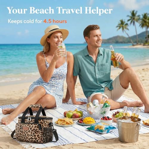 Insulated Lunch Box for Men, Lunch Bag Cooler Women, 12-Can 9L
