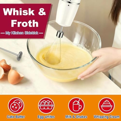 1100W 5-in-1 Immersion Handheld Blender White - Image 4