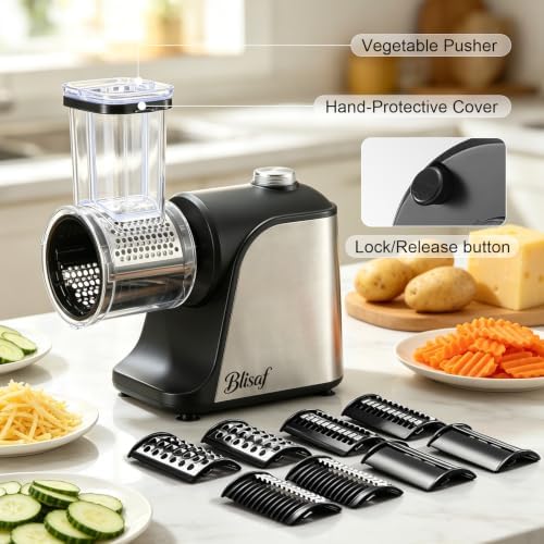 5-in-1 Multifunctional Electric vegetable cutter,Cheese grater