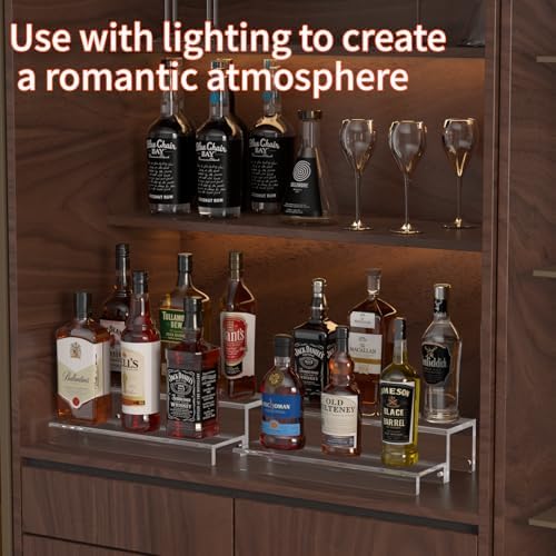 2 Tier Liquor Bottle Display Shelf