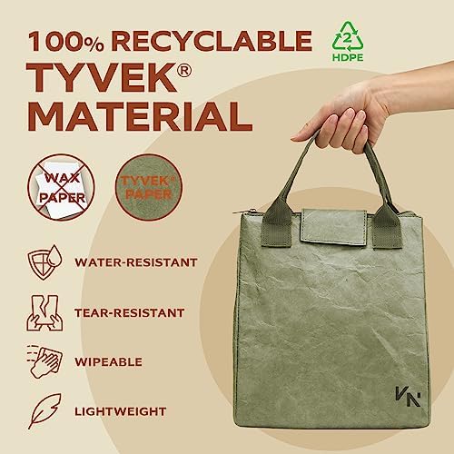 Women’s Insulated Lunch Bag with Premium 4mm Cooler Insulation, Cute Large 7L Lunch Tote for Office, Durable Small Lunch Box for Women, Stylish Lunchbox for Adults, Teens, Nurses, Teachers