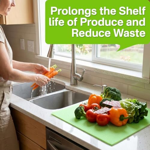 16 Pack Produce Saver Refill Kit with 5 Refrigerator Bin Liners