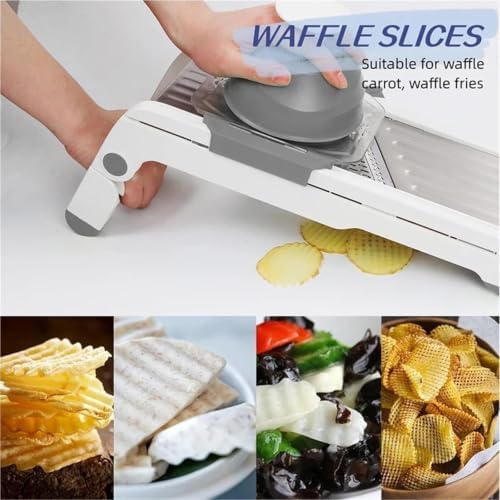 18‑in‑1 Adjustable Mandoline Slicer Stainless Steel Vegetable Cutter - Image 5