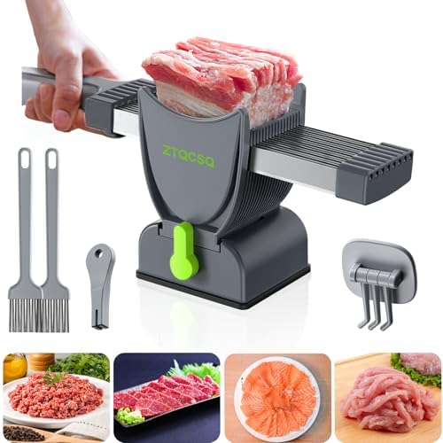 Meat Slicer for Fresh Raw Meat, Manual Fresh Meat Slicer Cutter (2 or 4 mm)