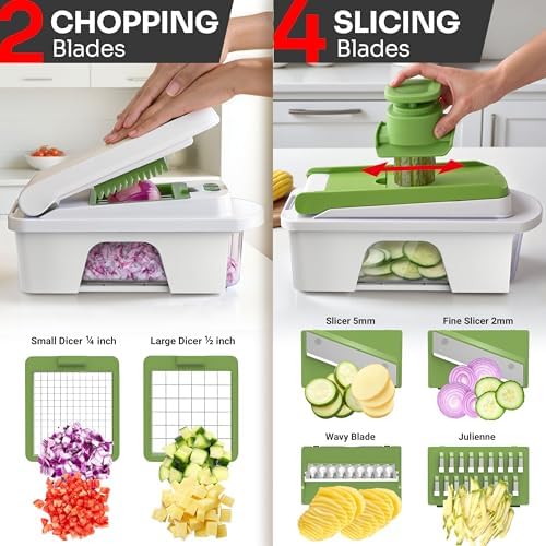 MUELLER HOME Pro-Series All-in-One, 12 Blade Mandoline Slicer for Kitchen - Image 3