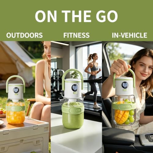 J21 BPA-Free Cordless Portable Blender, 33oz Ice Crushing for Shakes & Smoothies, Dishwasher Safe, Food Grade Material, Easy to Clean, Perfect for Family & Home Kitchen - Image 3