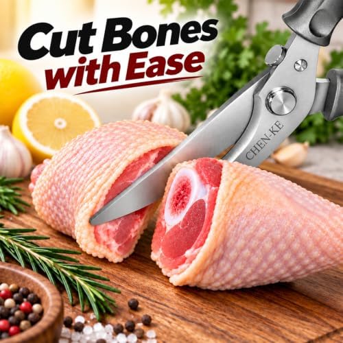 Rust Resistant Heavy Duty Multipurpose Kitchen Shears-Grey