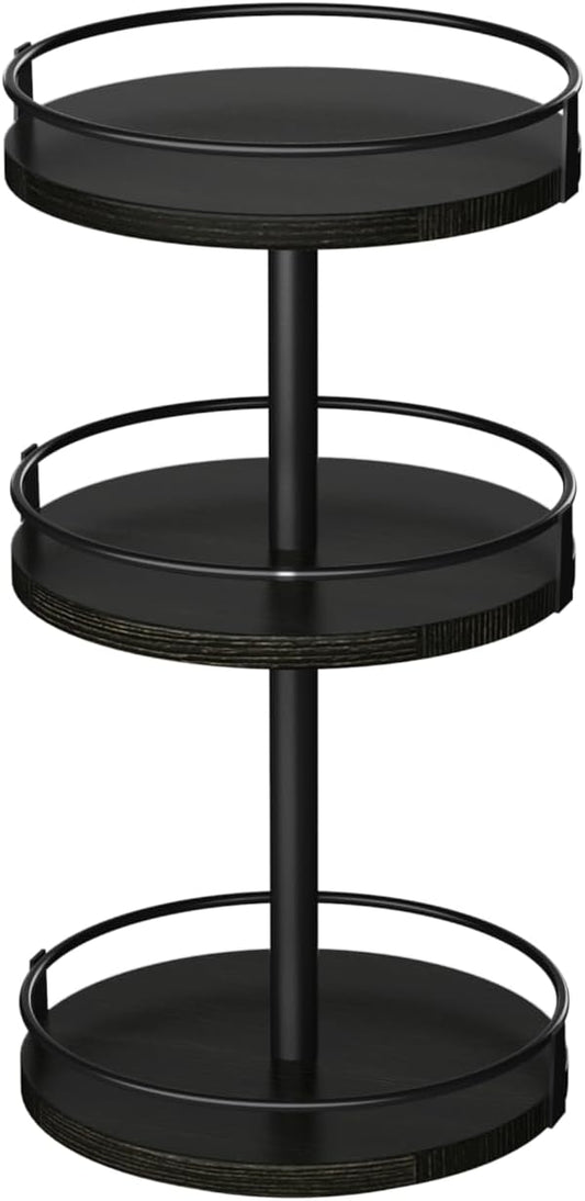 Lazy Susan Organizer, Rotating Spice Rack, 3-Tier Organizer