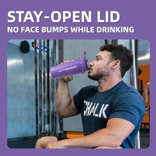 28oz Protein Shaker Bottle with Blending Ball Blue&Purple - Image 5