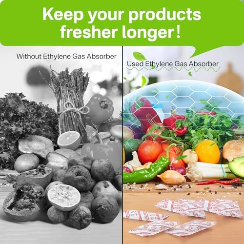 16 Pack Produce Saver Refill Kit with 5 Refrigerator Bin Liners