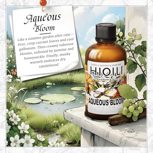 HIQILI Aqueous Bloom Fragrance Oil for Diffusers, Candle & Soap Craft - Image 2