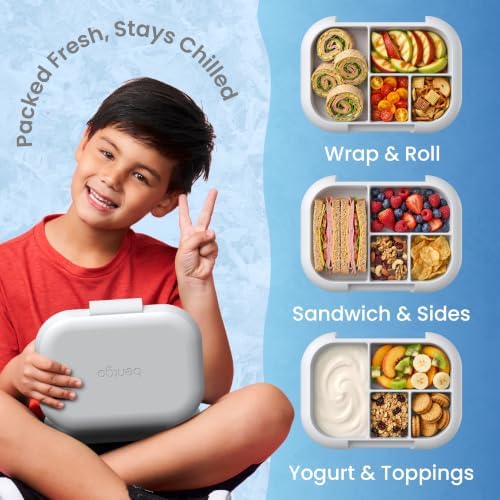 Chill Kids 4-Compartment Bento Box Leakproof Lunch Box