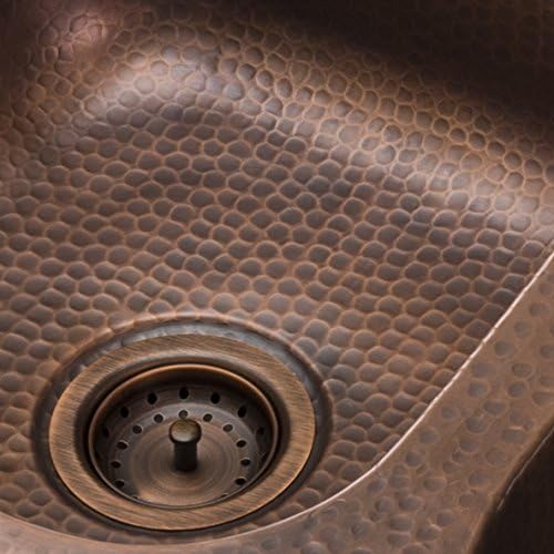 Kitchen Sink Basket Strainer Drain TB35-01,Antique Copper
