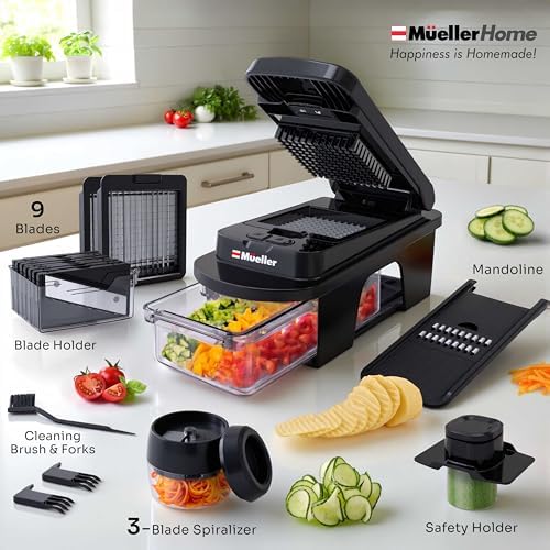MUELLER HOME ULTIMATE 12 Blade Vegetable Chopper & Mandoline Slicer - Image 6