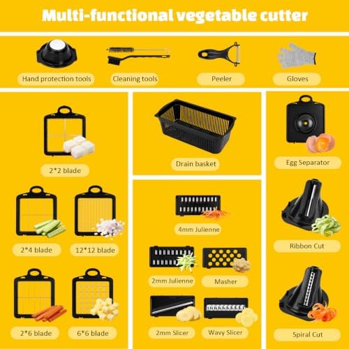 26-in-1 Original Vegetable Chopper Set, Food Chopper with Container, Fruit Cutter, Onion Dicer - All-in-One Prep Tool - Kitchen Gadgets and Gifts - Image 3