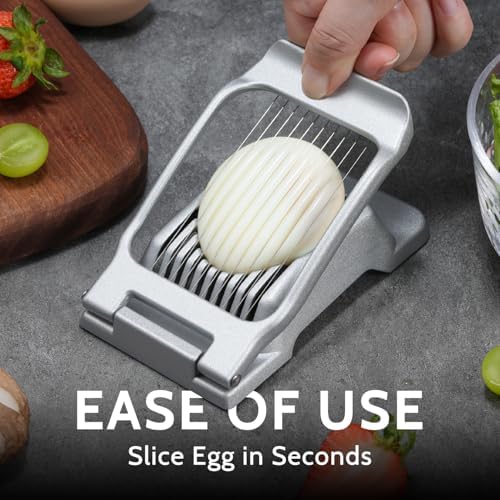 Sopito Heavy Duty Stainless Steel Wire Egg Slicer for Hard Boiled Eggs - Image 3