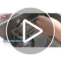 4-in-1 Sink Sponge Holder for Kitchen with Strong Suction Cup-Silver