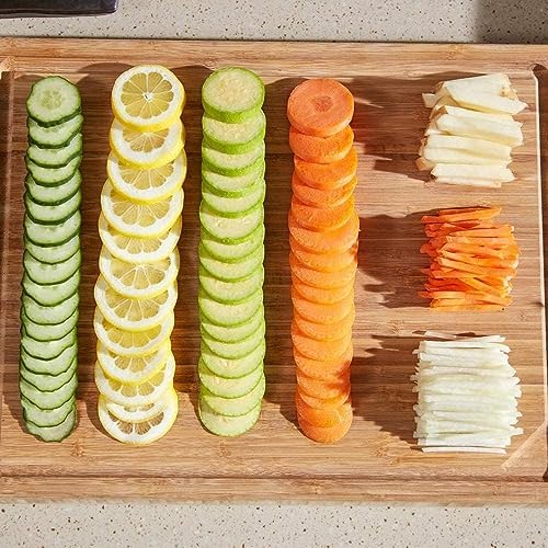 ONCE FOR ALL Safe Mandoline Slicer Kitchen, All in 1 Vegetable Slicer, Blue - Image 4