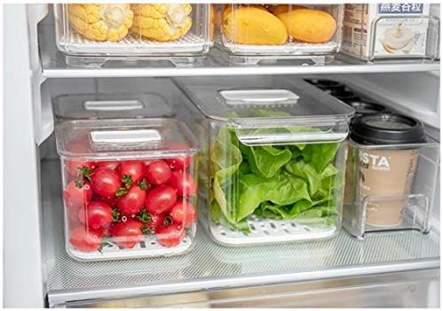 Fridge Produce Saver Food Storage Bin Containers, Refrigerator Food Fruit Vegetables storage Produce Saver Produce Saver Containers, Stackable Freezer Fridge