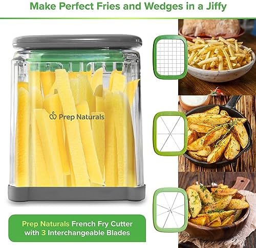 French Fry Cutter Statinless Steel - Potato Cutter (3 in 1)