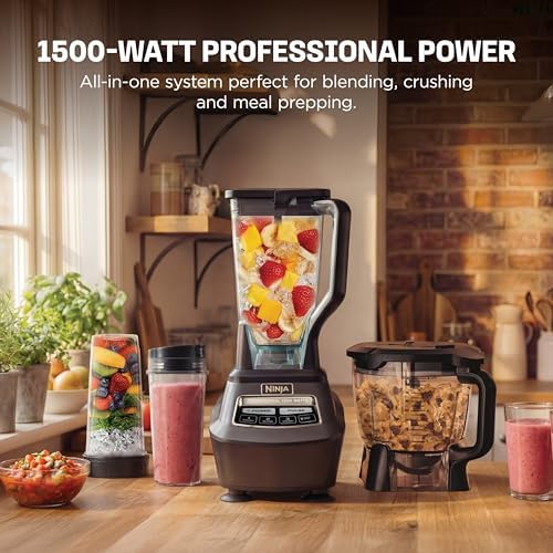 Ninja Kitchen System Pro, 1500W, 72oz Pitcher, 8-Cup, Black, BL770 - Image 2