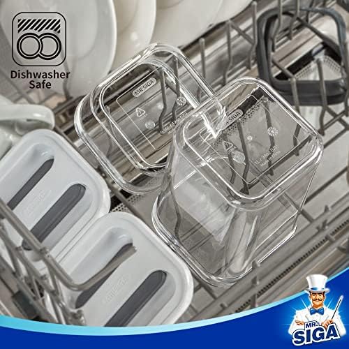 4 Pack Airtight Food Storage Container Set for Pantry Organization