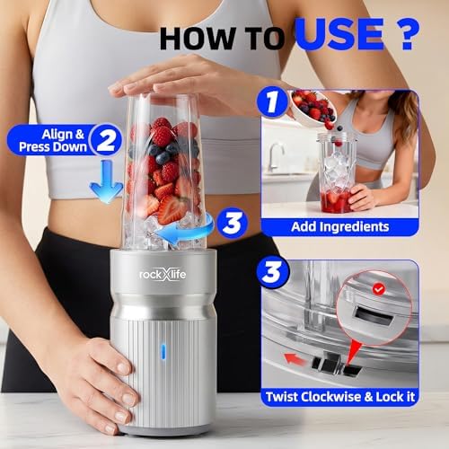 Personal Blender 1000W for Smoothies & Shakes