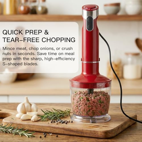 Hand Immersion Blender Mixer 1000W Whisk Chopper
