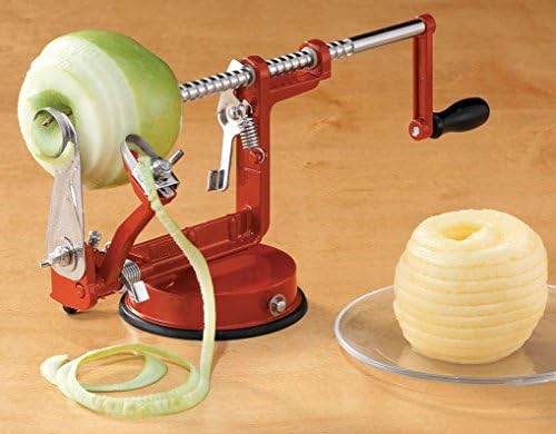 Apple Peeler, Corer and Slicer with Vacuum Base