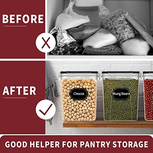 10 PCS Flour Sugar Storage Containers for Organizers and Storage