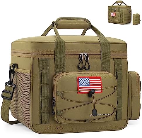 Tactical Lunch Box for Men, Cooler Bag with Detachable MOLLE Bag