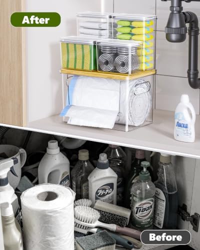 5 in 1 Trash Bag Holder Dispenser Dishwasher & Laundry Pods Container