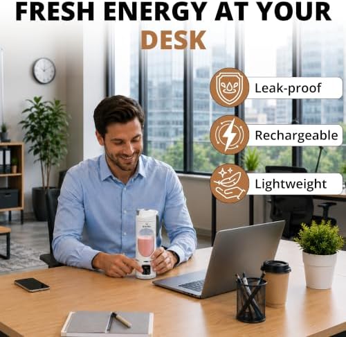 Portable Blender for Smoothies & Juice, USB-C Rechargeable, 450ml - Image 3