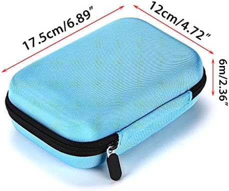 Hipiwe Hard Shell Essential Oil Carrying Case Holds 12 Bottles, Blue - Image 7