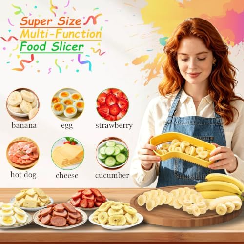 Large Banana Slicer, Strawberry and Egg Slicer, Kitchen Gadget - Image 3