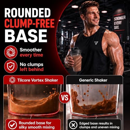 Vortex Protein Shaker Bottle 24 oz/700ml - Premium BPA-Free Pre-Workout Shaker Cup for Protein Shakes & Smoothies, Leak-Proof & Durable Bottle-Shakers for Active Lifestyles - Image 4