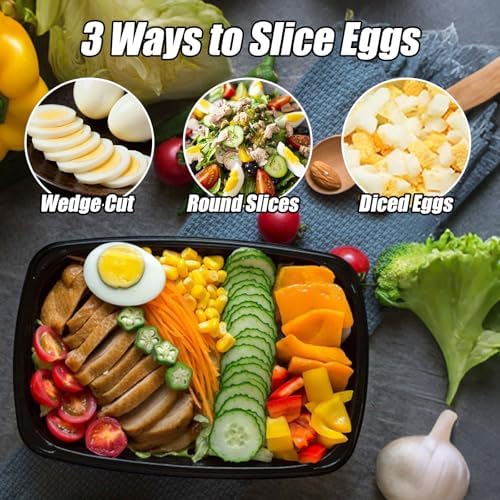 3 in 1 Egg Slicer for Hard Boiled Eggs with Cleaning Brush - Image 3