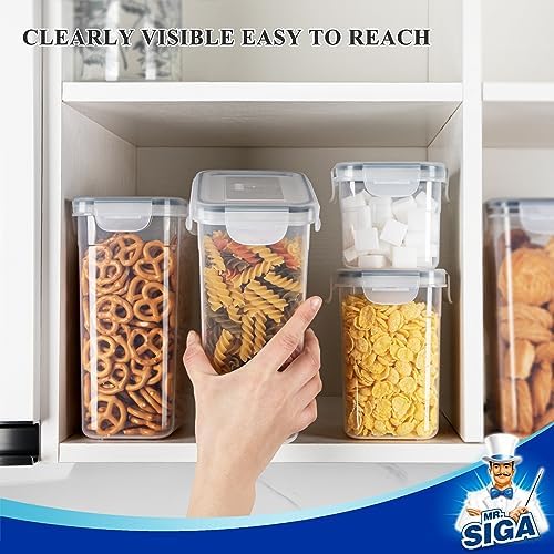 16 Pack Airtight Food Storage Container Set for Pantry Organization