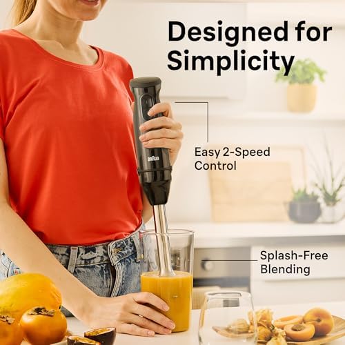 Braun MultiQuick 5 MQ515 Hand Blender, 500W, Dual Speed, Beaker & Whisk - Image 4