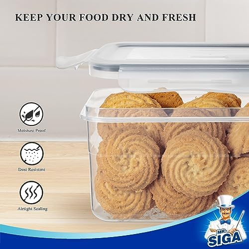 16 Pack Airtight Food Storage Container Set for Pantry Organization