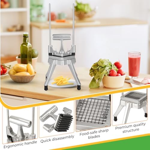 Commercial Vegetable Chopper, 3/8" Stainless Steel Dicer - Image 5