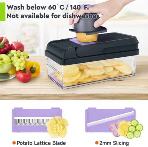 MealHelper 15-in-1 Vegetable Chopper, Food Veggie Chopper With Container - Image 3