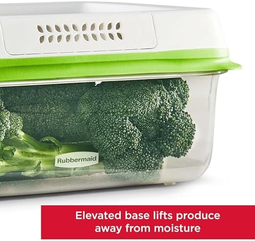 FreshWorks Produce Saver, Medium and Large Storage Containers, 8-Piece Set, Set of 4, Med & Lg, Clear