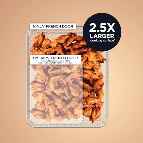Ninja French Door Premier Air Fry Oven, Amazon Exclusive Bone & Champagne - Image 2