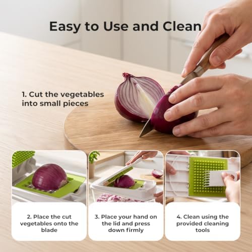 Vegetable Chopper Mandoline Slicer, Food Dicer Chopper, Veggie Cutter - Image 4